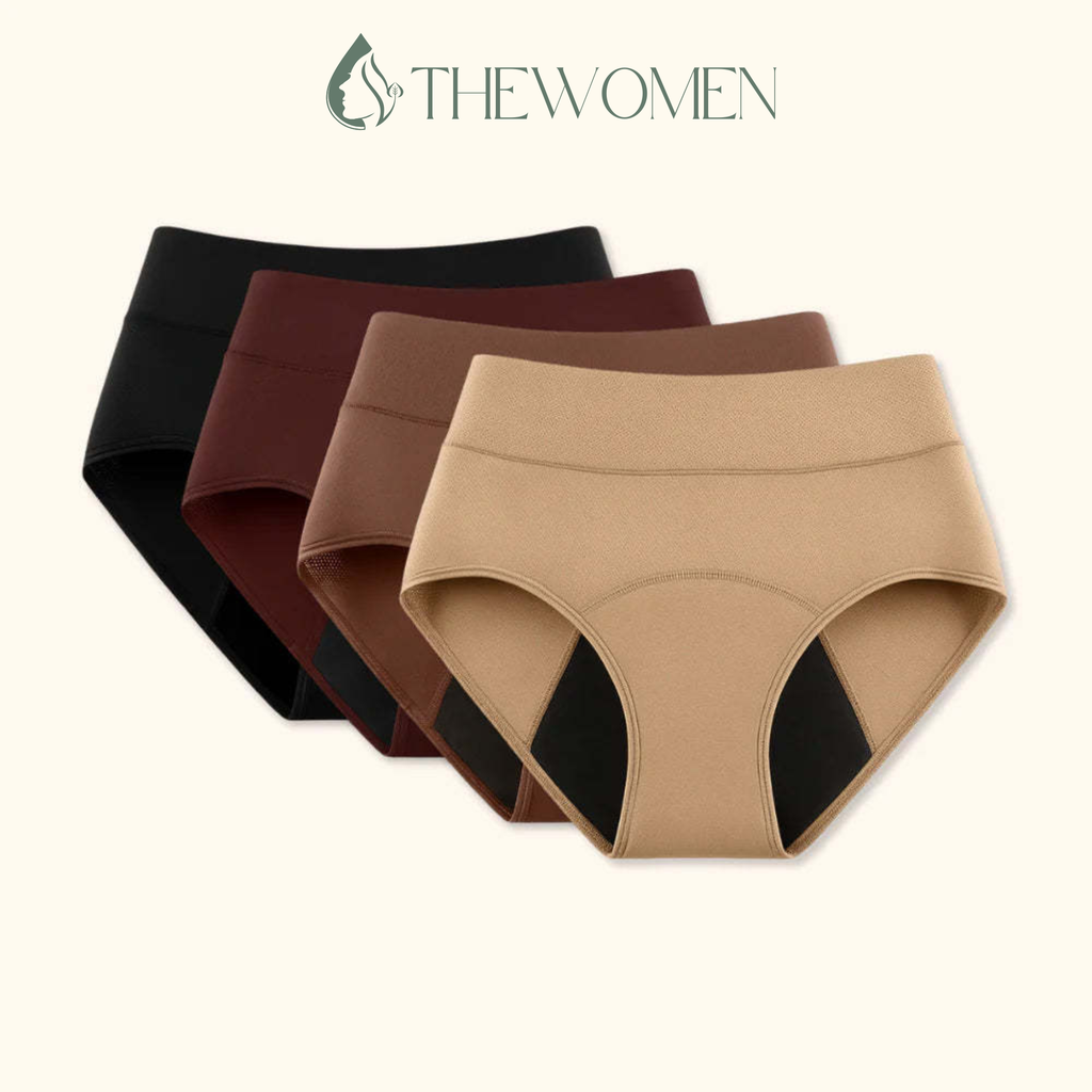 Läcksäkra trosor med hög midja 4-pack