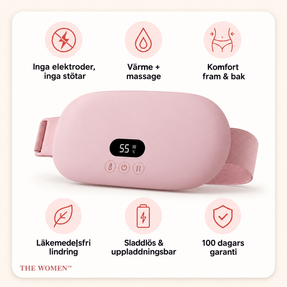 The Women™ Värmebälte – Lindring vid mensvärk & endometrios