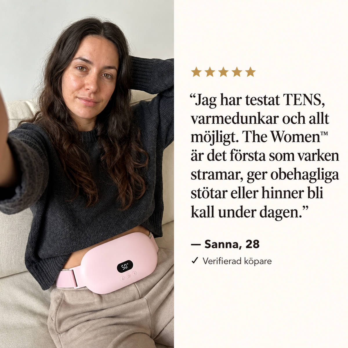 The Women™ Värmebälte – Lindring vid mensvärk & endometrios