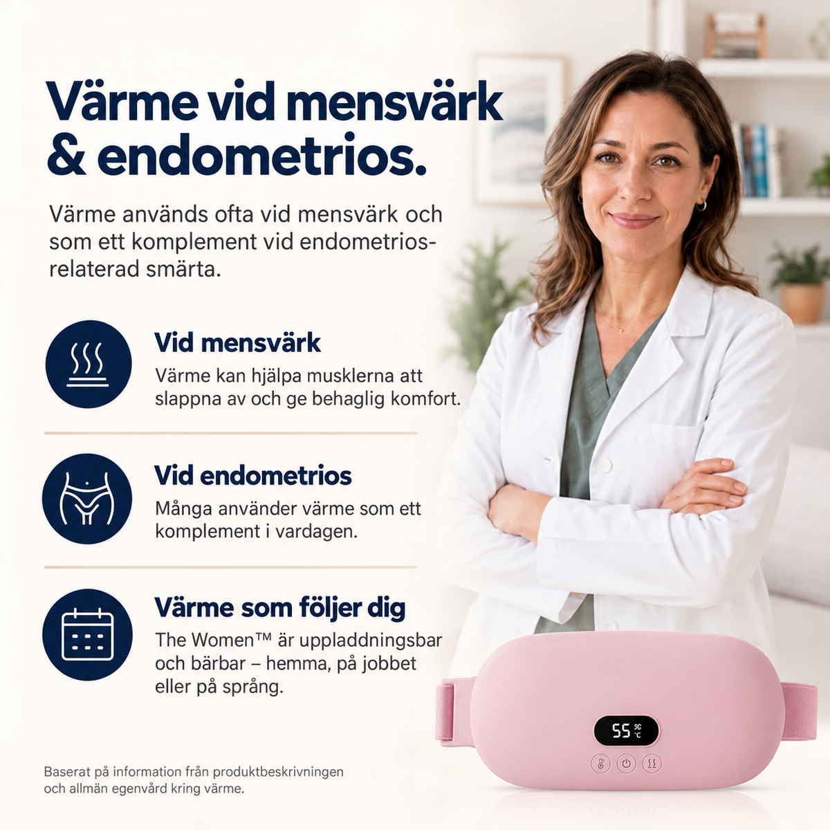 The Women™ Värmebälte – Lindring vid mensvärk & endometrios