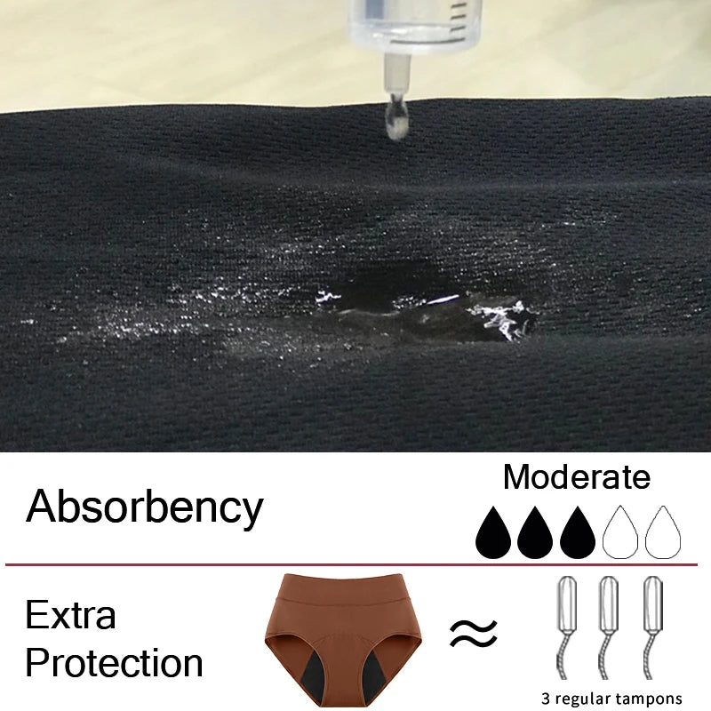 Läcksäkra trosor med hög midja 4-pack