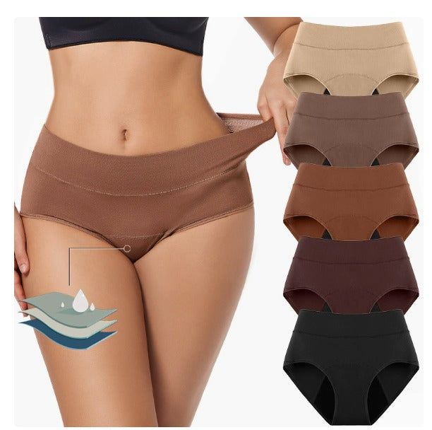 Läcksäkra trosor med hög midja 4-pack